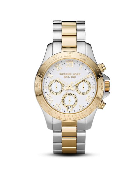 michael kors movement|Michael Kors 2 tone watch.